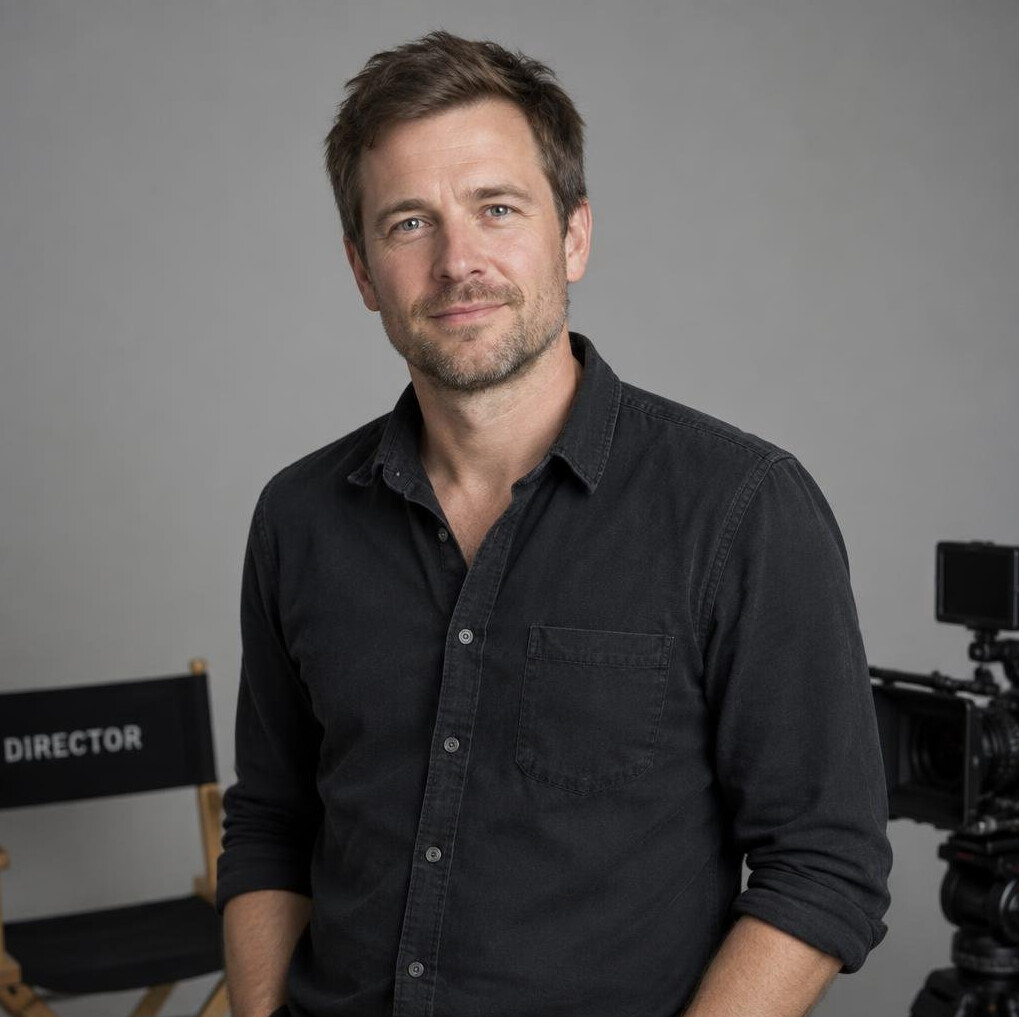 Portrait of a Norwegian man camera director